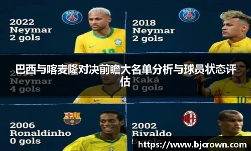 巴西与喀麦隆对决前瞻大名单分析与球员状态评估